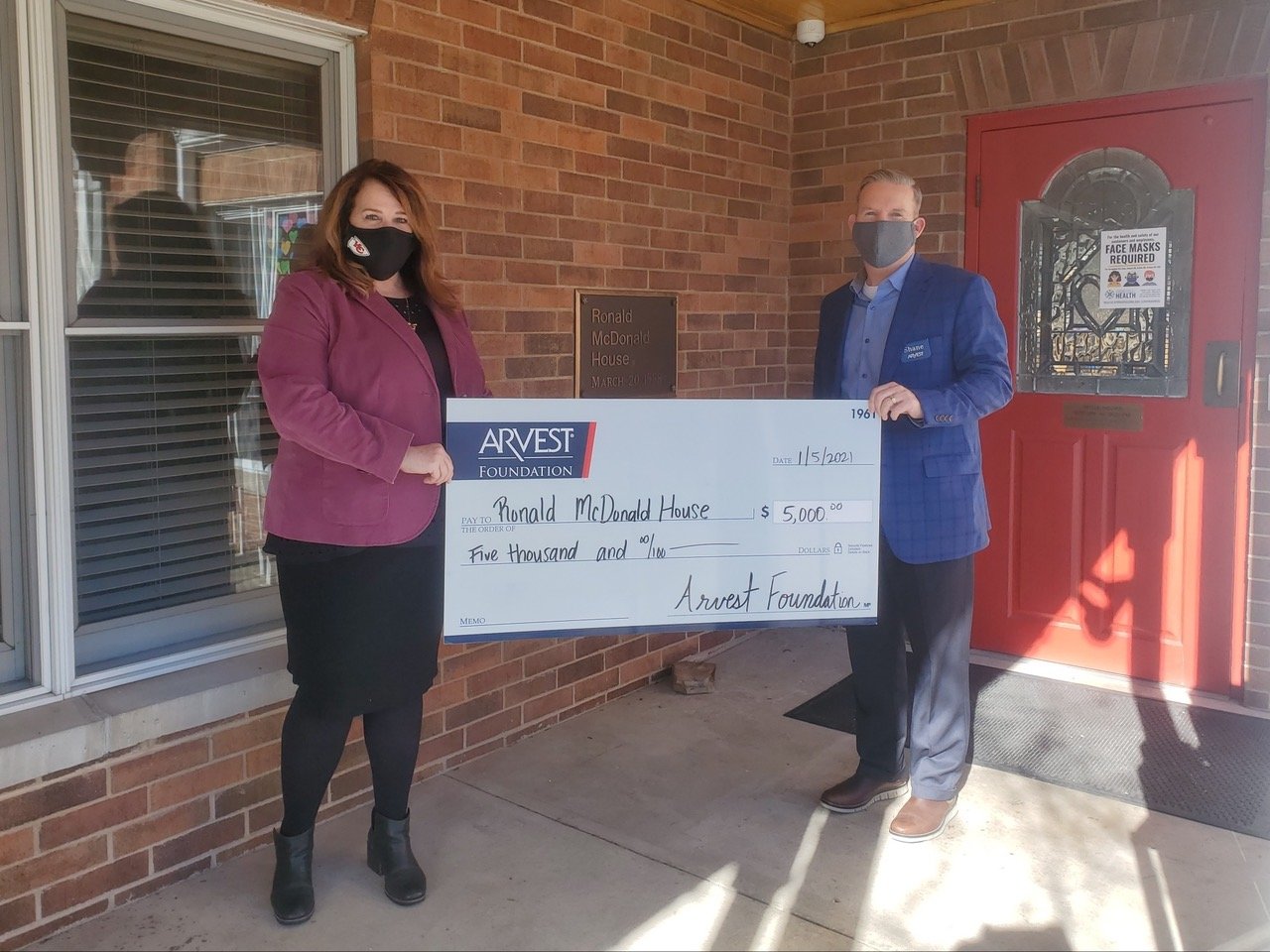 Ronald McDonald House Charities of the Ozarks receives $5,000.